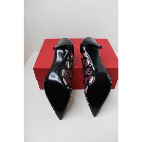 Valentino Garavani Toile Iconographe Black Pump 90mm, Size 37.5 - Picture 5 of 8